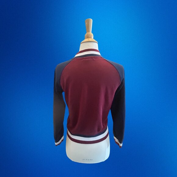 Polo Ralph Lauren Double-Knit Bomber Jacket — Maroon & Navy 🔥🐎 - Picture 11 of 12